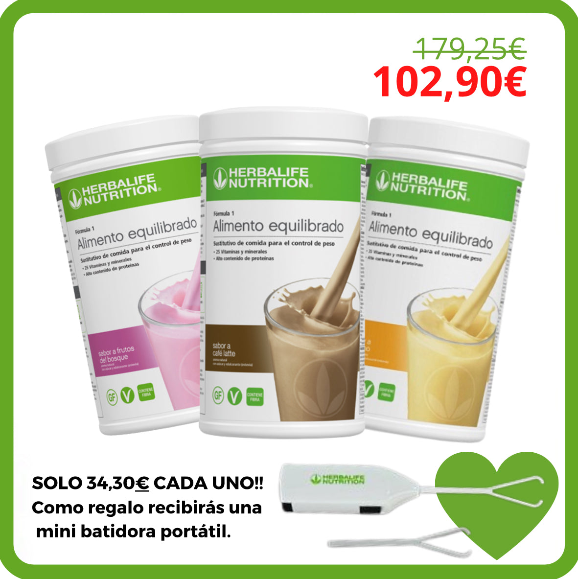 PACK BATIDO 550g X3