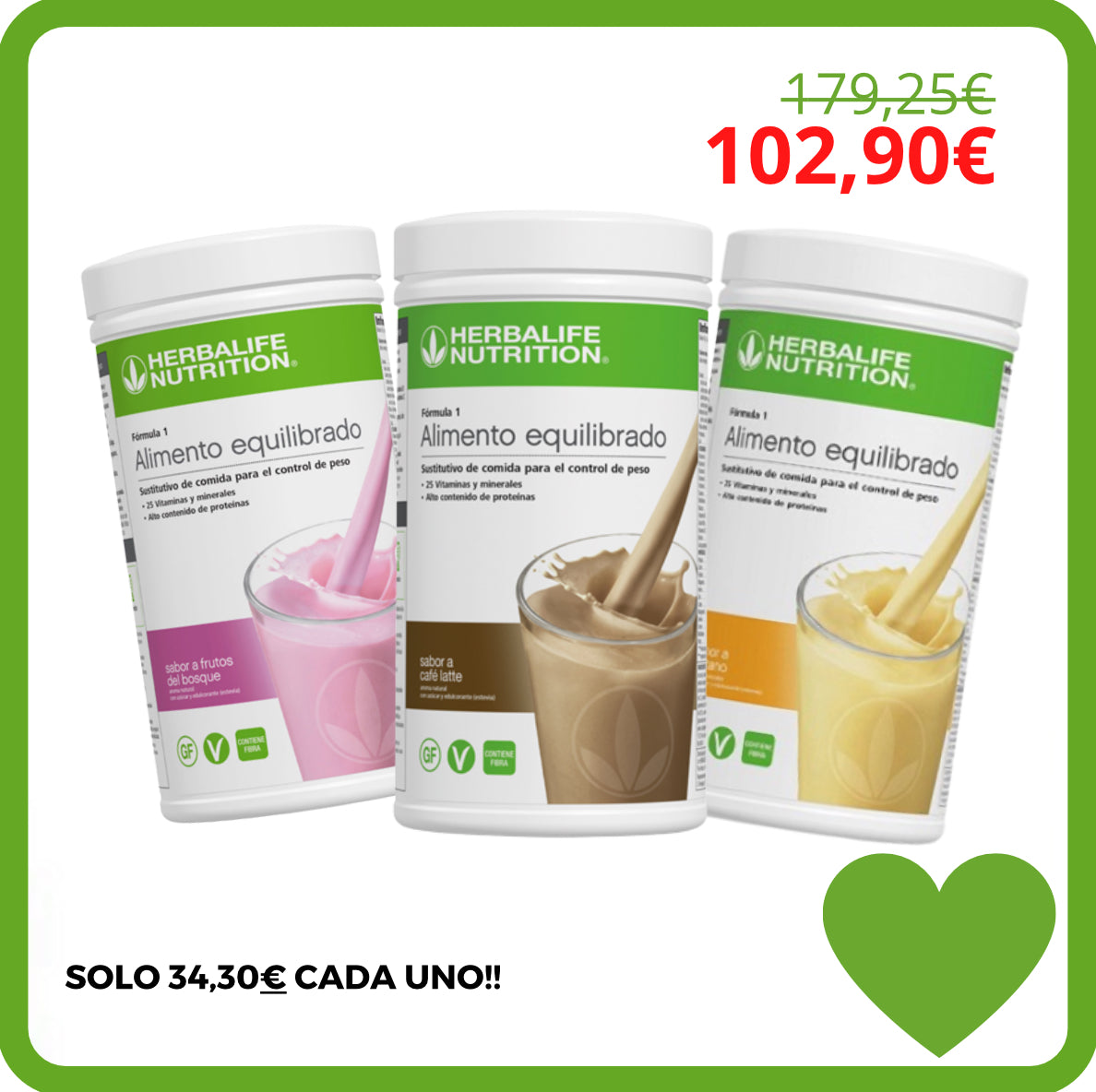 PACK BATIDO 550g X3